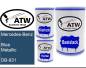 Preview: Mercedes-Benz, Blue Metallic, DB-931: 500ml Lackdose + 500ml Klarlack + 250ml Härter - Set, von ATW Autoteile West.